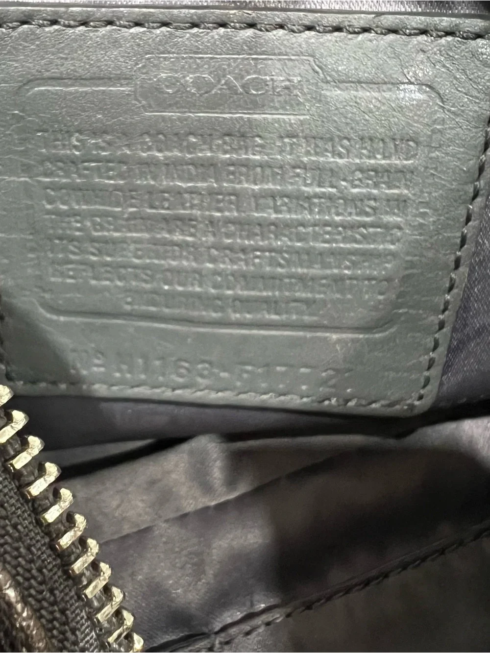 Coach Handbag H1169F17722 Metallic Silver Leather Shoulder Bag Purse